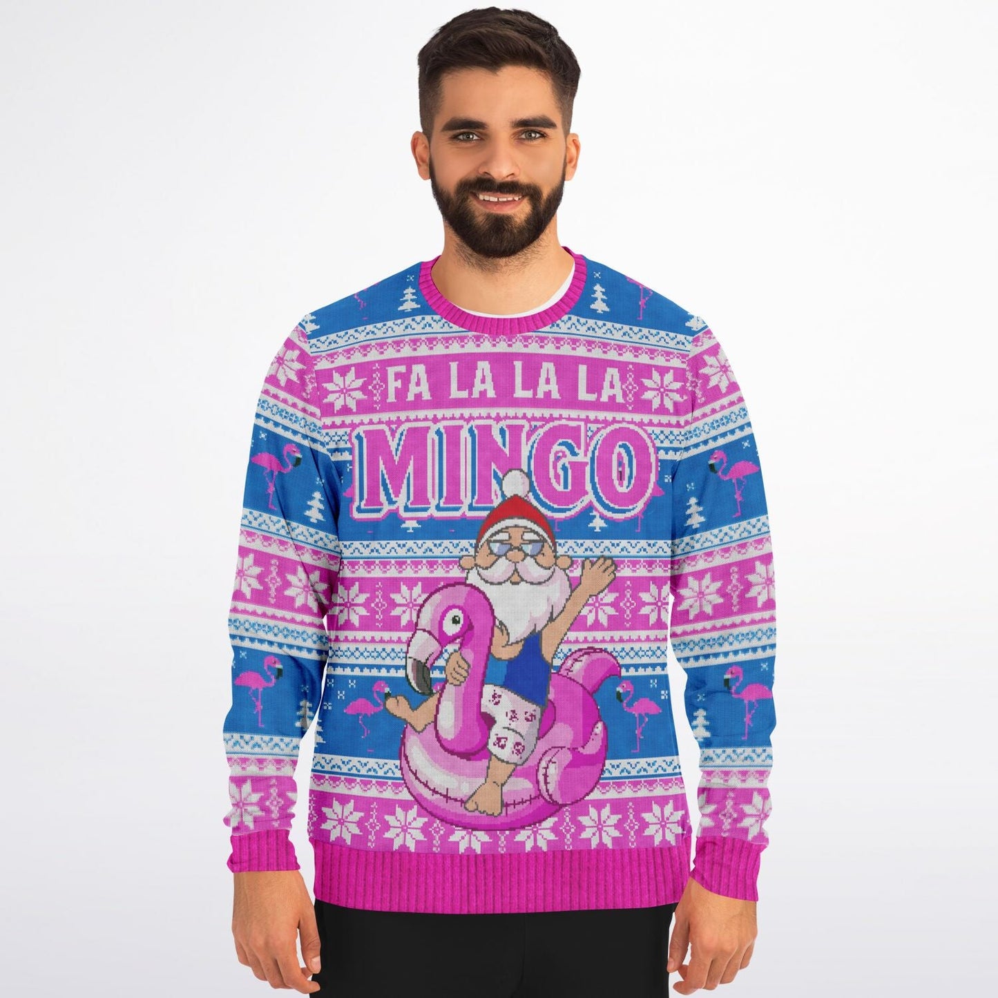 Feliz Flamingo Christmas Sweater