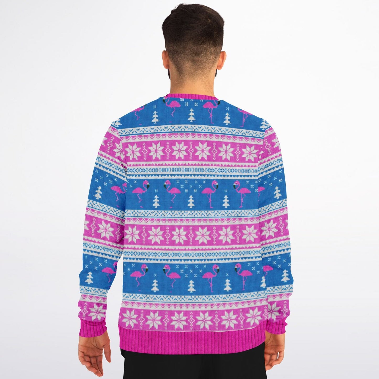 Feliz Flamingo Christmas Sweater