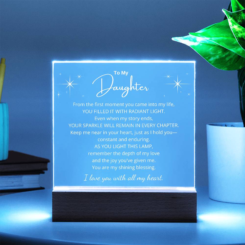 Radiant Love LED Plaque for Daughter