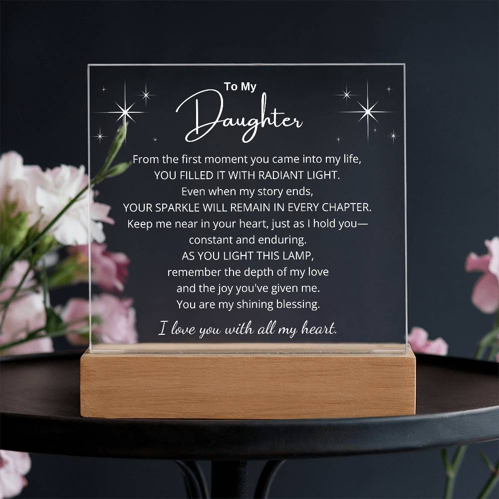 Radiant Love LED Plaque for Daughter