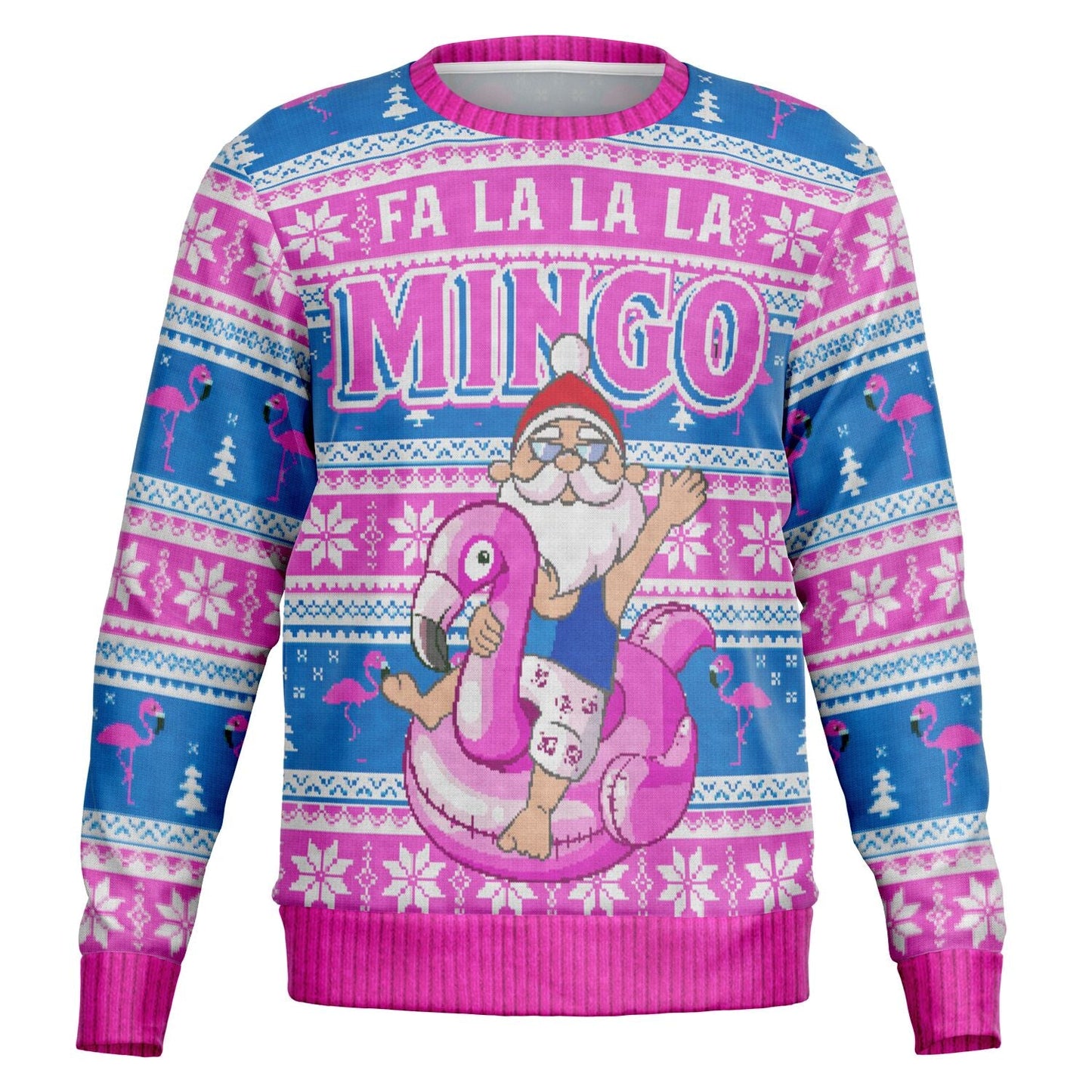 Feliz Flamingo Christmas Sweater