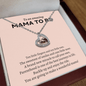 Mama to Be Necklace w/Baby Feet Heart - Bill and Dot's Finds