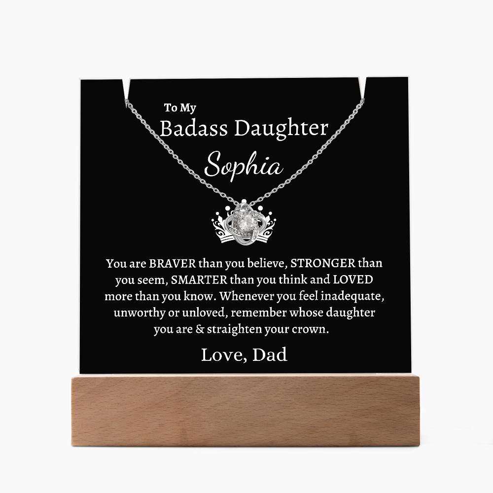 PERSONALIZED Badass Daughter | Keepsake Gift Set (B)