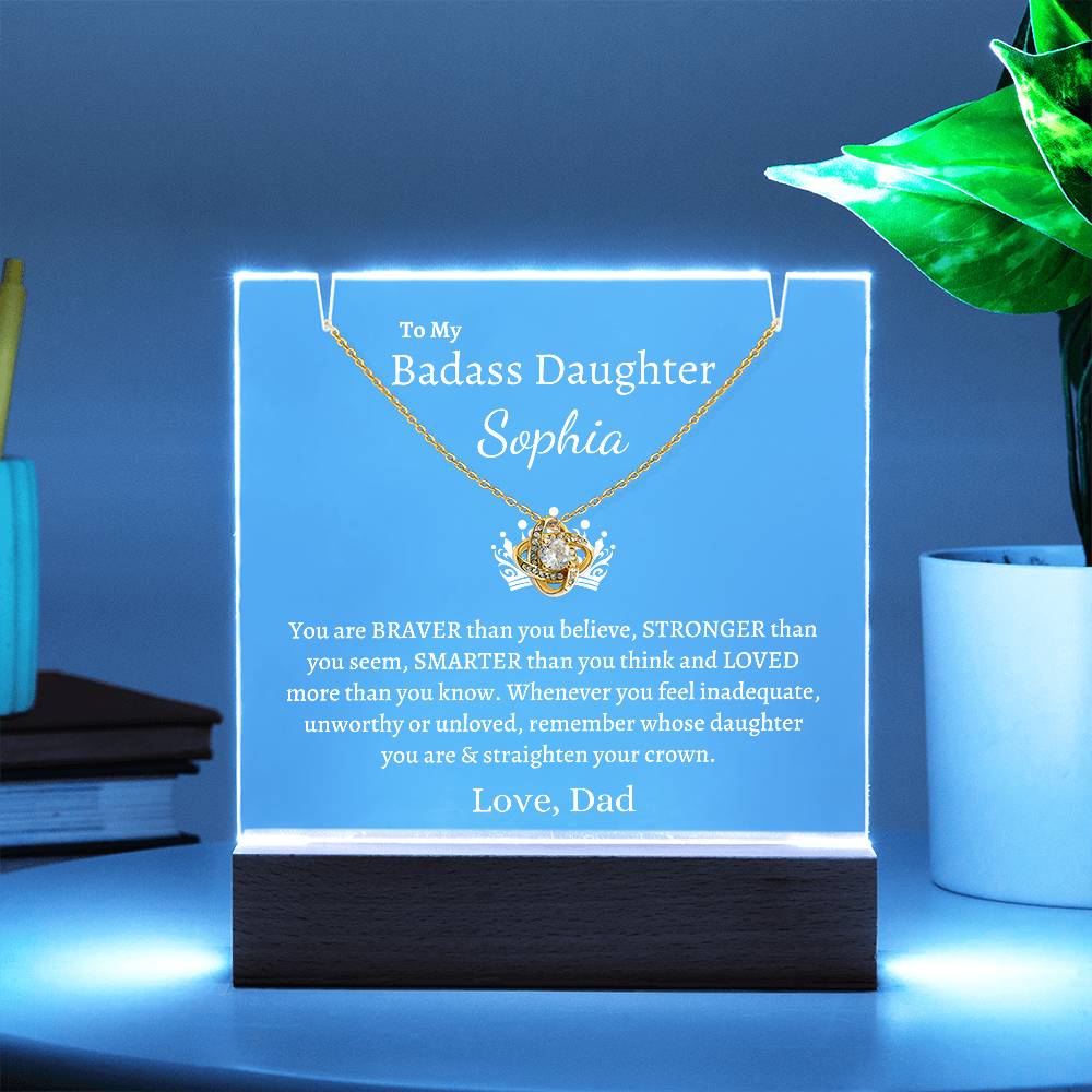 PERSONALIZED Badass Daughter | Keepsake Gift Set (W)
