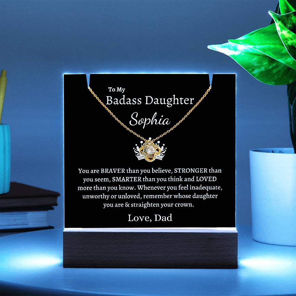 PERSONALIZED Badass Daughter | Keepsake Gift Set (B)