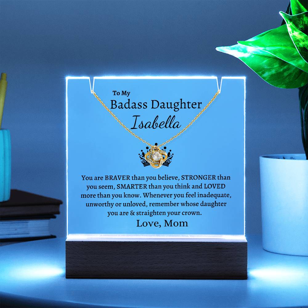 PERSONALIZED Badass Daughter | Keepsake Gift Set