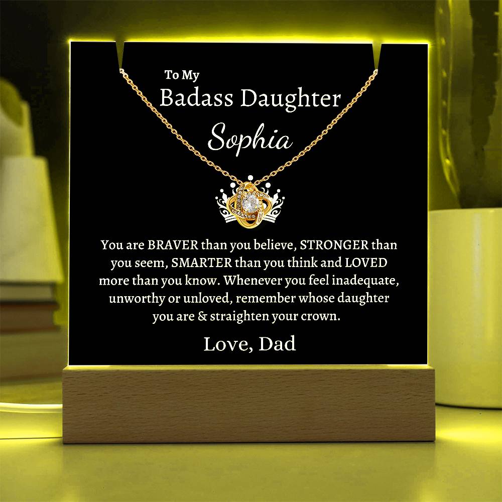 PERSONALIZED Badass Daughter | Keepsake Gift Set (B)