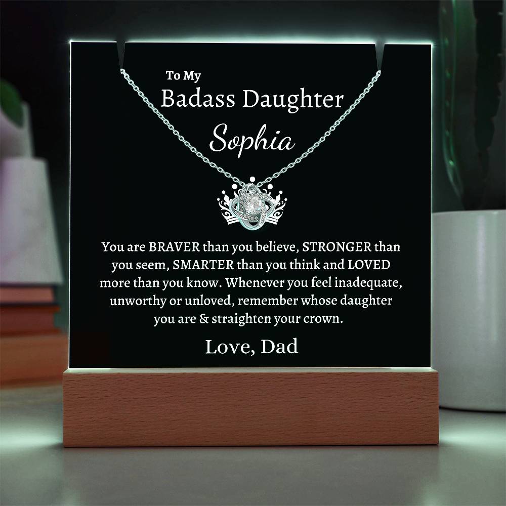 PERSONALIZED Badass Daughter | Keepsake Gift Set (B)