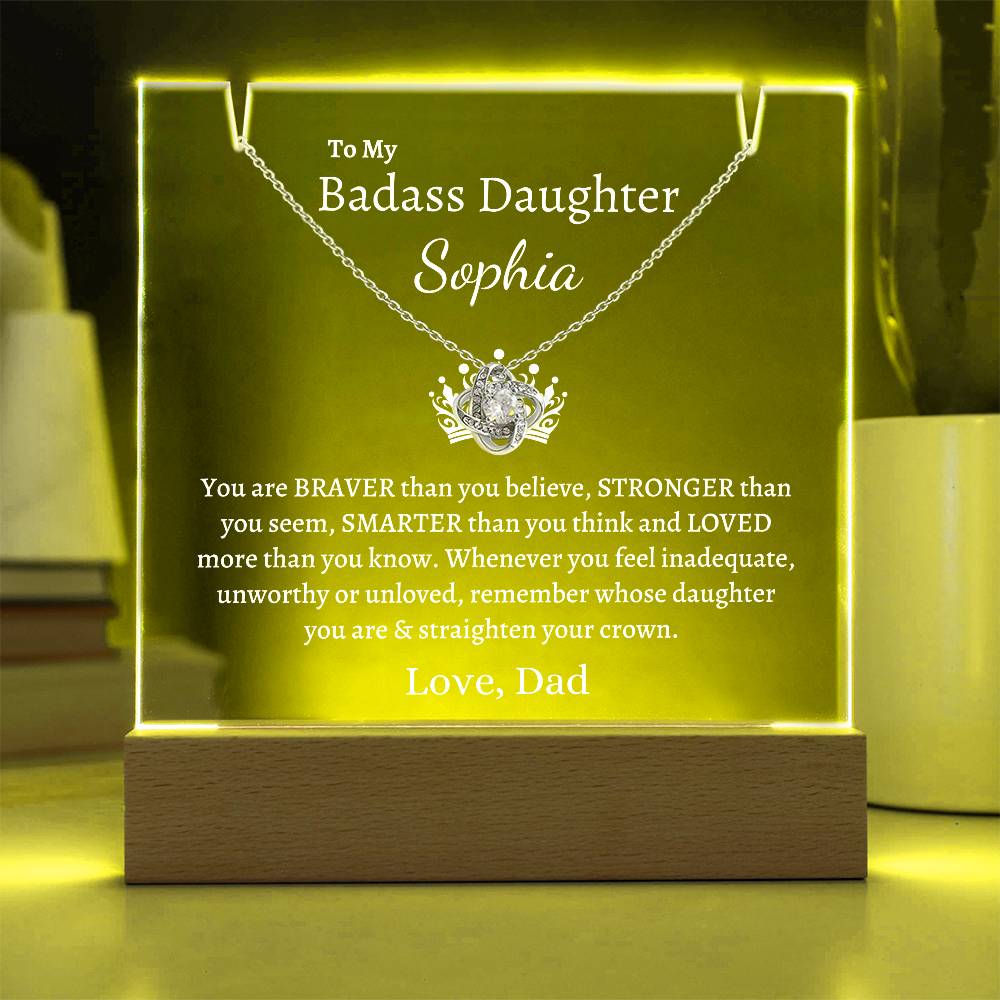 PERSONALIZED Badass Daughter | Keepsake Gift Set (W)