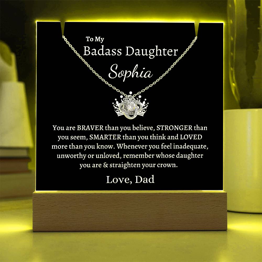 PERSONALIZED Badass Daughter | Keepsake Gift Set (B)