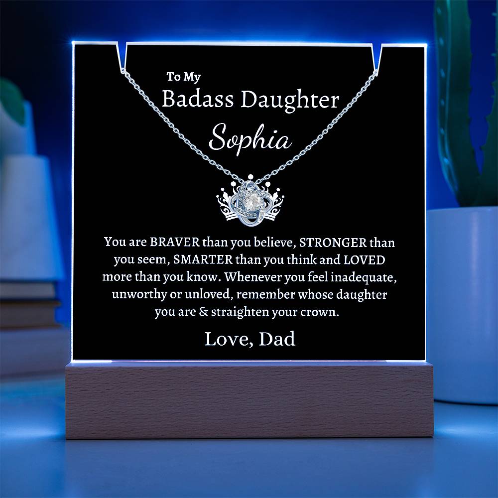 PERSONALIZED Badass Daughter | Keepsake Gift Set (B)