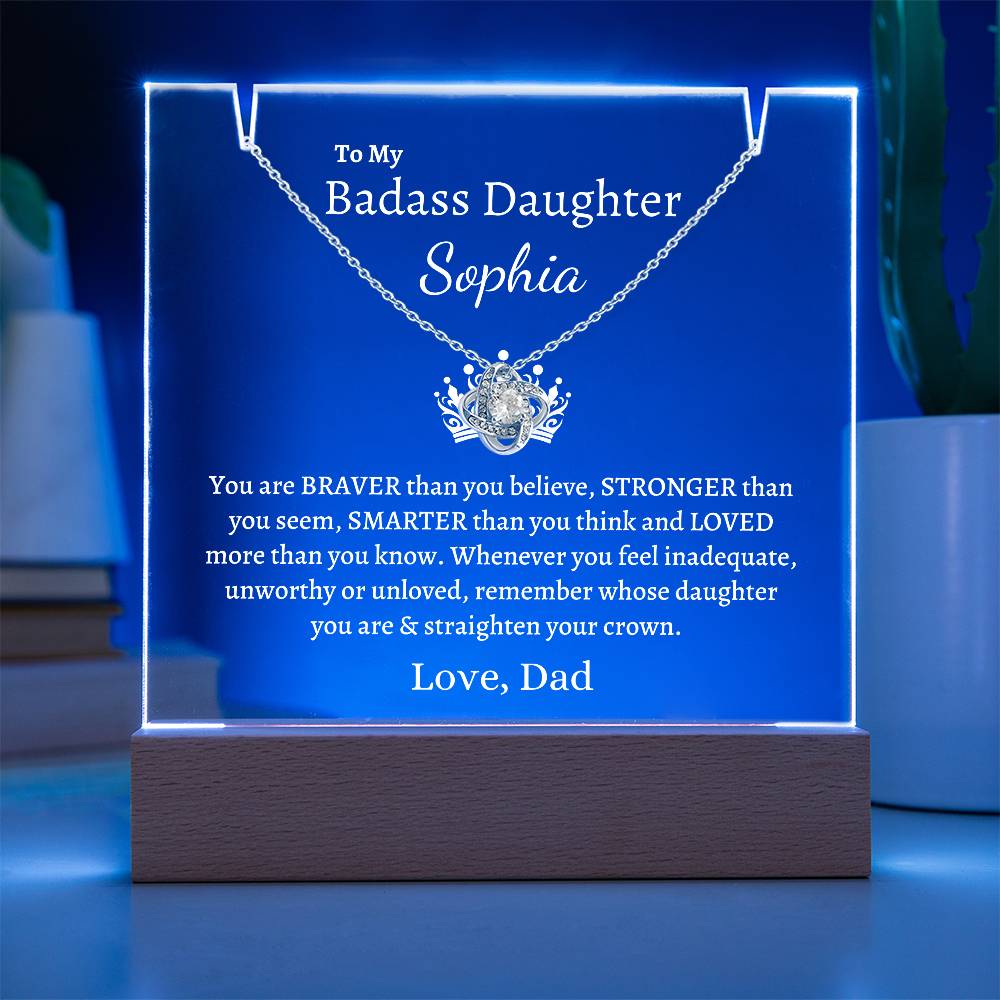 PERSONALIZED Badass Daughter | Keepsake Gift Set (W)