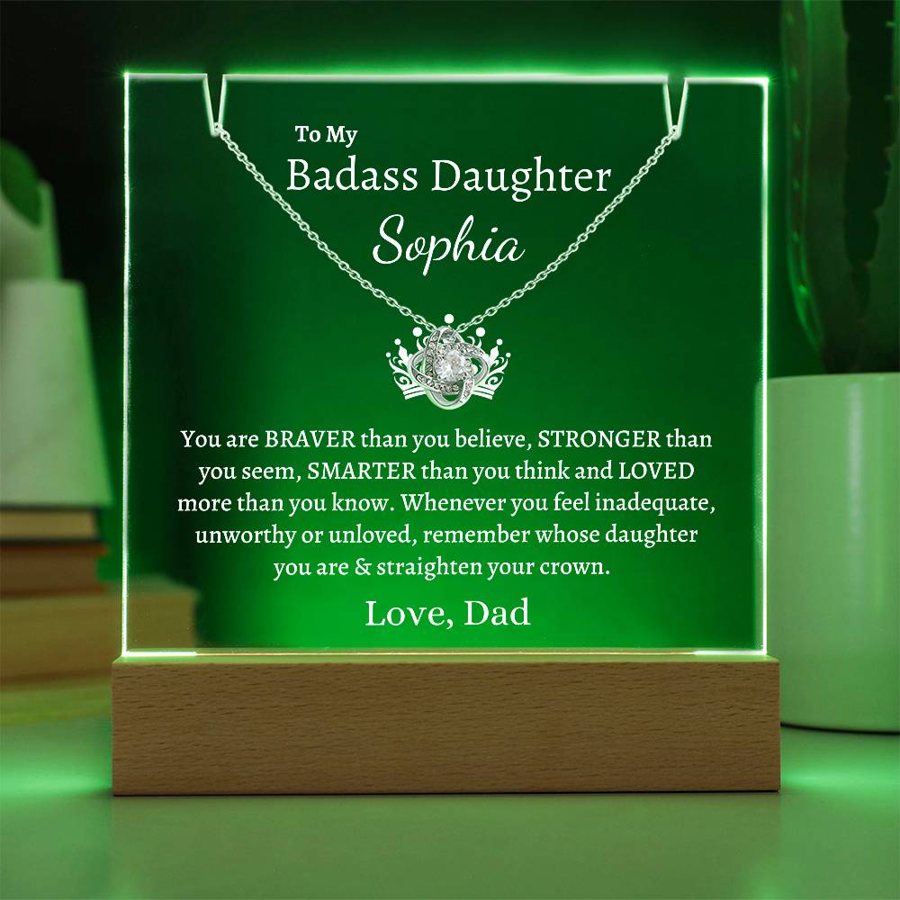 PERSONALIZED Badass Daughter | Keepsake Gift Set (W)