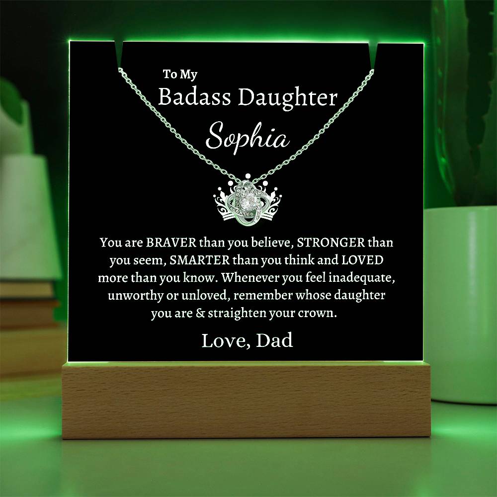 PERSONALIZED Badass Daughter | Keepsake Gift Set (B)