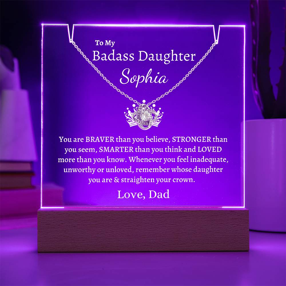 PERSONALIZED Badass Daughter | Keepsake Gift Set (W)