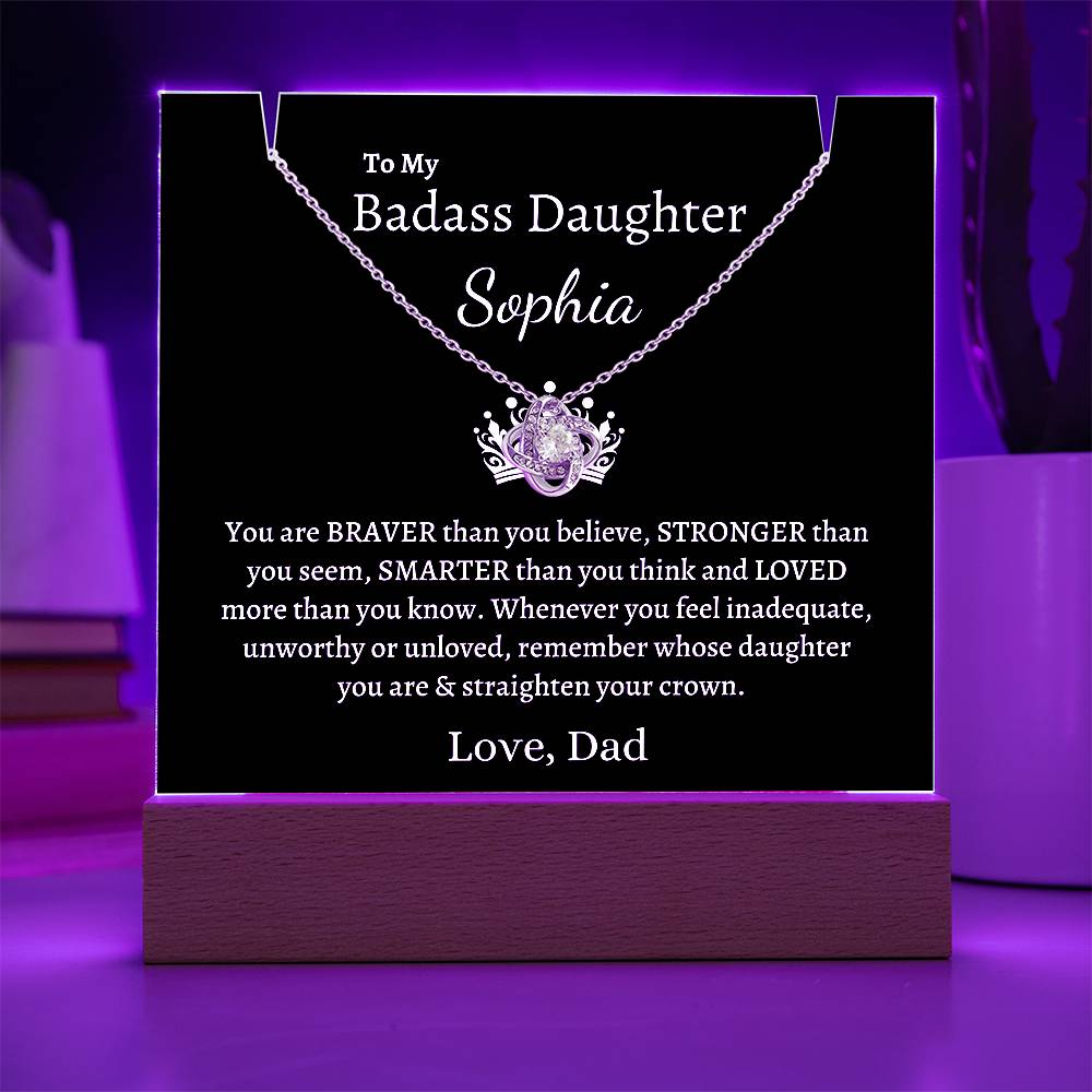 PERSONALIZED Badass Daughter | Keepsake Gift Set (B)
