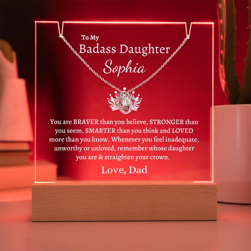 PERSONALIZED Badass Daughter | Keepsake Gift Set (W)