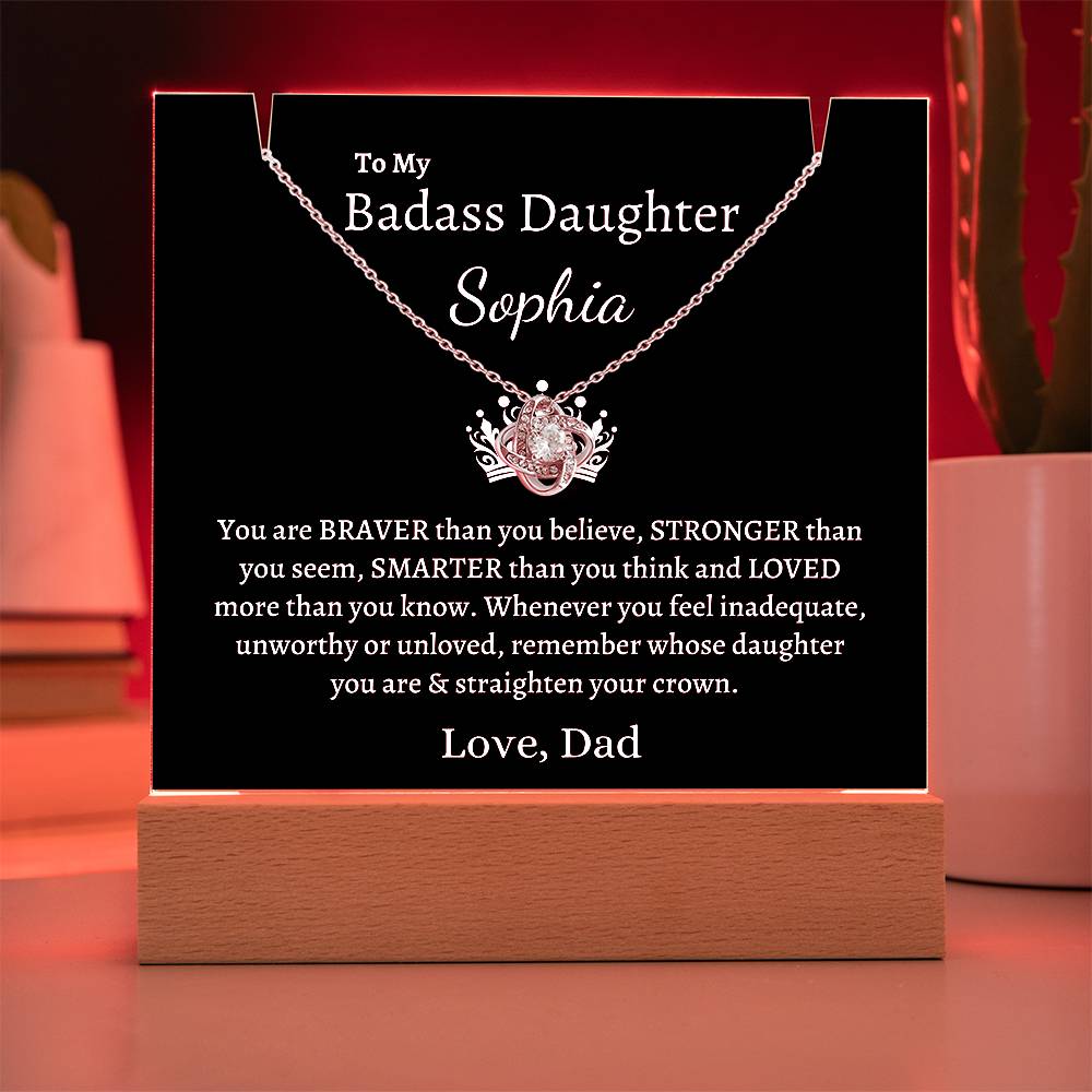 PERSONALIZED Badass Daughter | Keepsake Gift Set (B)