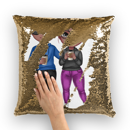Customizable Sequin Cushion Cover