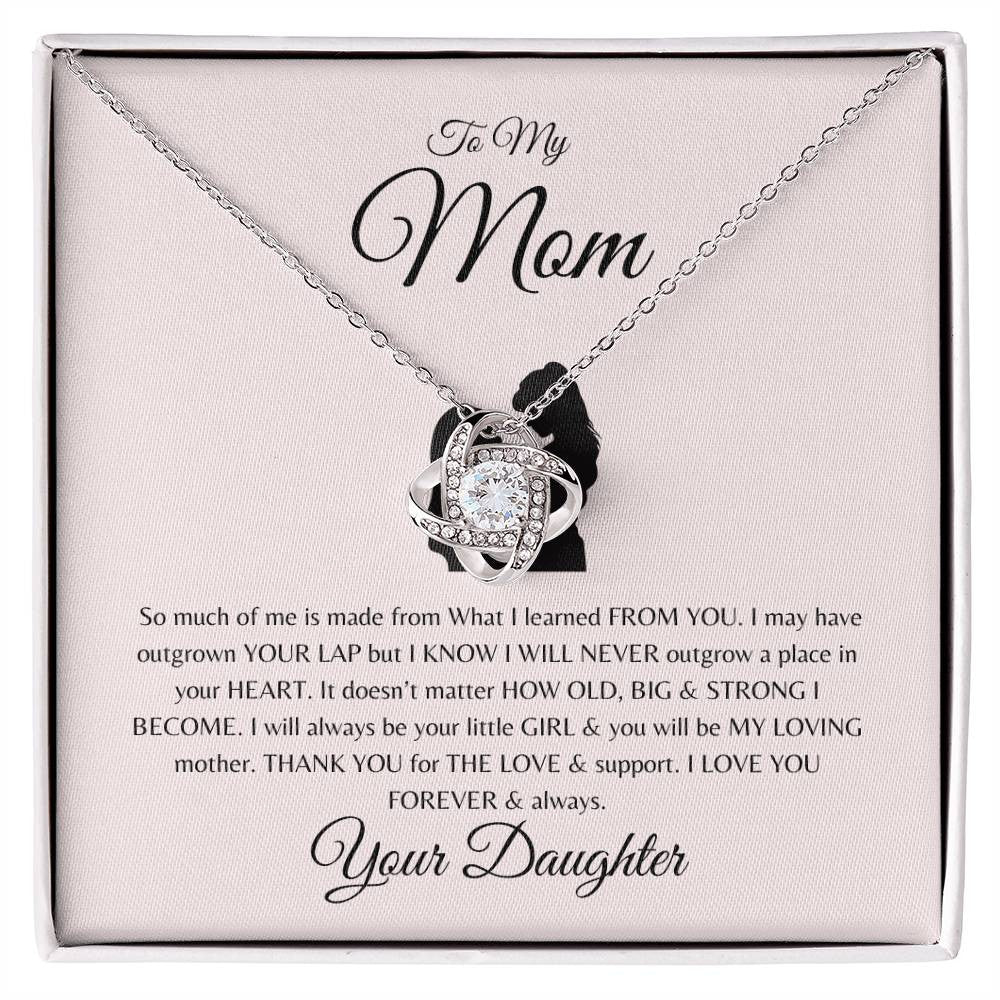 To Mom from Daughter | Love Knot Necklace