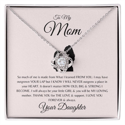 To Mom from Daughter | Love Knot Necklace