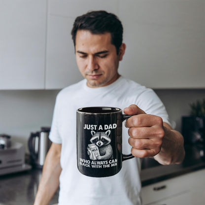 “Just a Dad Who Always Came Back With the Milk” – Black Ceramic Mug (11oz. or 15 oz)