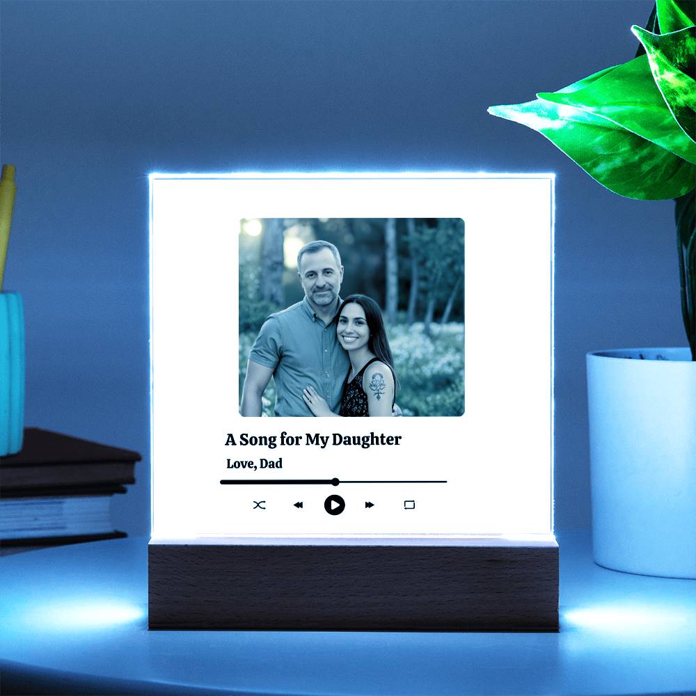 🎁 A Forever Melody: The Personalized Father-Daughter Song Plaque
