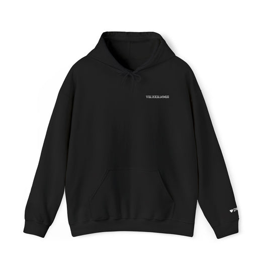 Custom Embroidered Roman Numeral Hoodie