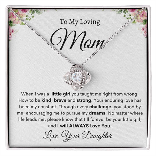 Love Knot Necklace (Yellow & White Gold Variants)