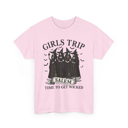 Girls Trip Unisex Heavy Cotton Tee, Fun Group Vacation Shirt, Best Friend Gift, Travel T-Shirt, Casual Summer Wear, Perfect for Celebrations
