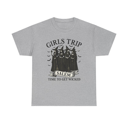 Girls Trip Unisex Heavy Cotton Tee, Fun Group Vacation Shirt, Best Friend Gift, Travel T-Shirt, Casual Summer Wear, Perfect for Celebrations
