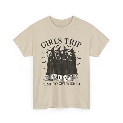 Girls Trip Unisex Heavy Cotton Tee, Fun Group Vacation Shirt, Best Friend Gift, Travel T-Shirt, Casual Summer Wear, Perfect for Celebrations