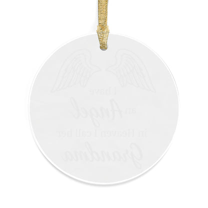 Grandma Memorial Ornament – “I Have an Angel in Heaven” Remembrance Christmas Keepsake