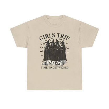Girls Trip Unisex Heavy Cotton Tee, Fun Group Vacation Shirt, Best Friend Gift, Travel T-Shirt, Casual Summer Wear, Perfect for Celebrations