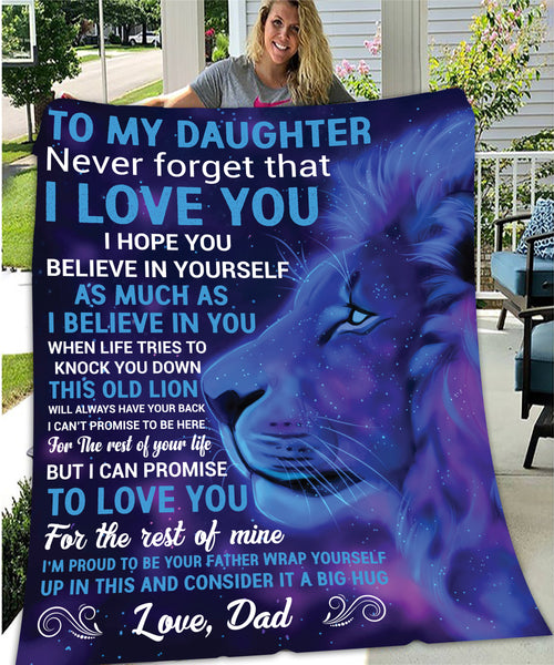 Daughter Blanket | From Dad--This Old Lion