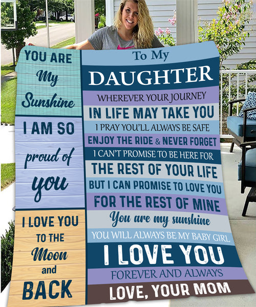 To My Daughter Blanket--From Mom