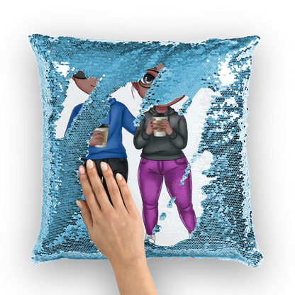 Customizable Sequin Cushion Cover
