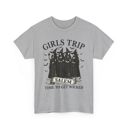Girls Trip Unisex Heavy Cotton Tee, Fun Group Vacation Shirt, Best Friend Gift, Travel T-Shirt, Casual Summer Wear, Perfect for Celebrations