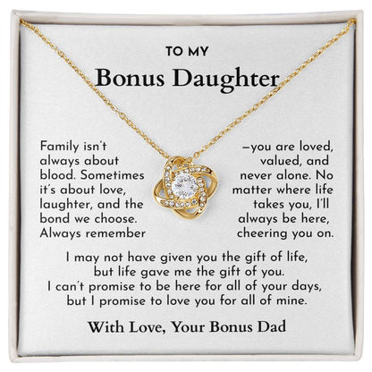 “Life Gave Me the Gift of You”--A Promise From Bonus Dad to Daughter (W)
