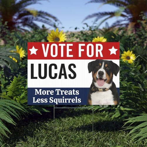 CUSTOMIZED "Vote for My Pet" | Funny Yard Sign