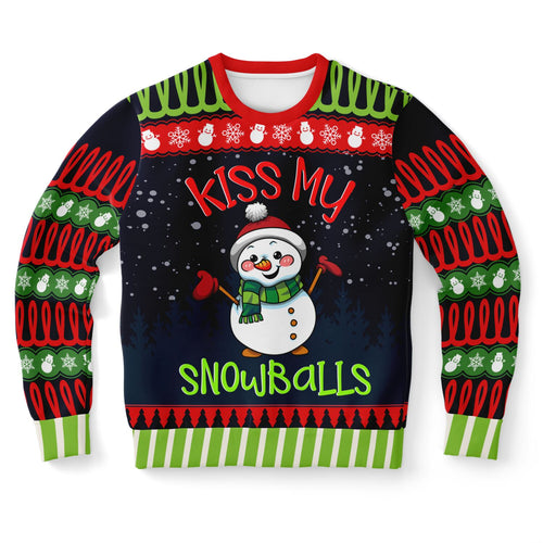 Kiss My Snowballs Snowman Sweatshirt