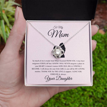 To Mom from Daughter | Love Knot Necklace