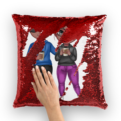 Customizable Sequin Cushion Cover