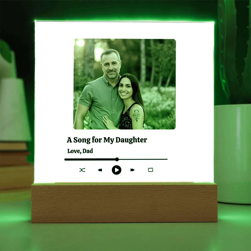 🎁 A Forever Melody: The Personalized Father-Daughter Song Plaque
