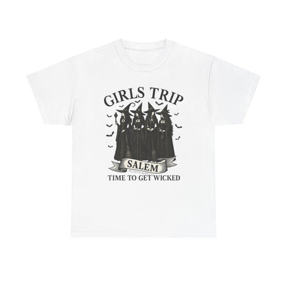 Girls Trip Unisex Heavy Cotton Tee, Fun Group Vacation Shirt, Best Friend Gift, Travel T-Shirt, Casual Summer Wear, Perfect for Celebrations