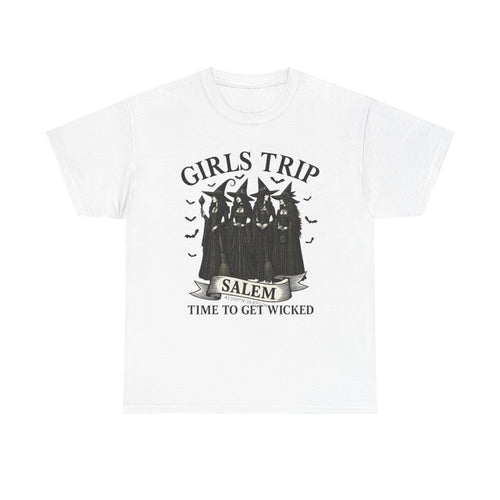 Girls Trip Unisex Heavy Cotton Tee, Fun Group Vacation Shirt, Best Friend Gift, Travel T-Shirt, Casual Summer Wear, Perfect for Celebrations
