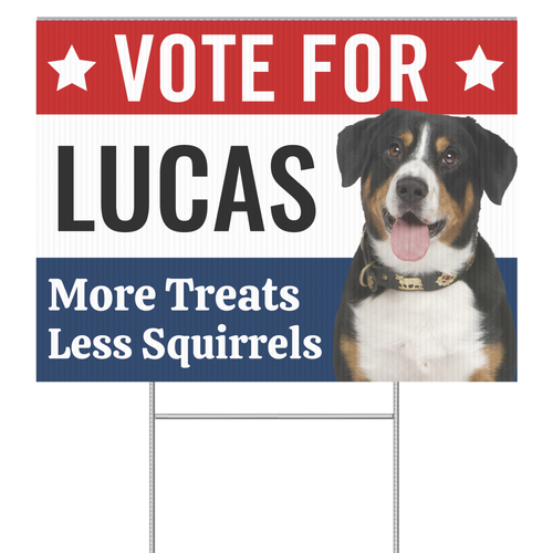 CUSTOMIZED "Vote for My Pet" | Funny Yard Sign