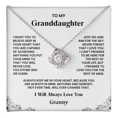 Personalized Granddaughter Necklace | Aim for the Sky