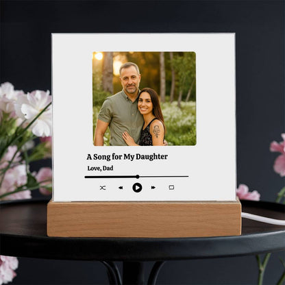 🎁 A Forever Melody: The Personalized Father-Daughter Song Plaque