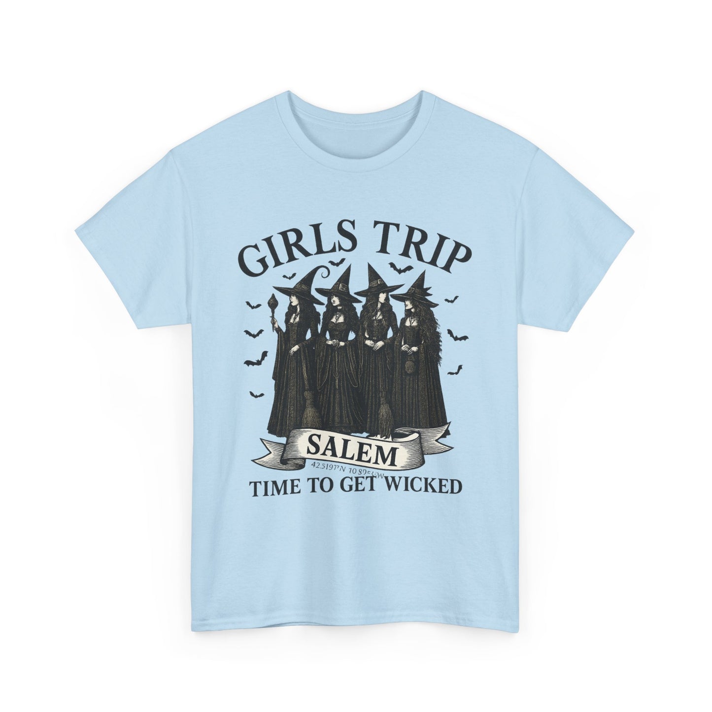 Girls Trip Unisex Heavy Cotton Tee, Fun Group Vacation Shirt, Best Friend Gift, Travel T-Shirt, Casual Summer Wear, Perfect for Celebrations